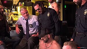 Cops raid a bar for an orgy - part 1