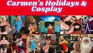 granny shares christmas head