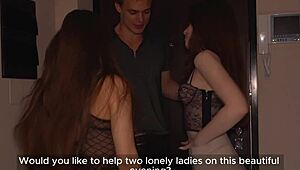 Wow, can you believe these stepsisters banged the delivery guy bareback?!