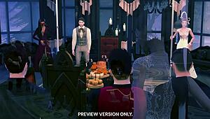 Masquerade Night in 3D Hentai Preview Shows Wild Orgy and Muff Diving.