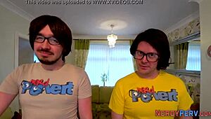 Leeds Geek Sprays Cum!