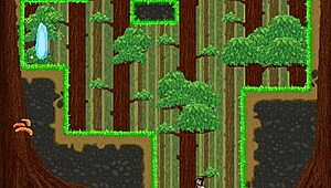 Super fun jump king game with player jumping around