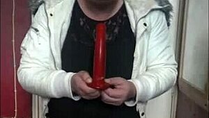 A bisexual crossdresser who is not shy at all and wants to perform an ass to mouth scene in front of everyone.