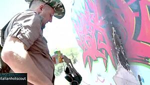 slutty brunette gets the cock shoved in her pussy and she enjoys it very much.