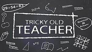 Old teacher punishes student with big cock