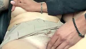 strangers cumming in my wife's pussy on the street during outdoor gangbang