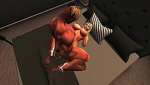 blonde milf in interracial anal sex from random acts series