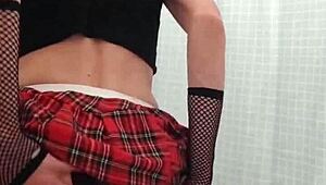 check out this gay teen's pussy solo action