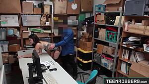 Hot Shoplifter Caught And Fucked In Doggystyle - Eden Sin