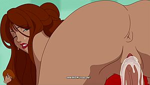 Milftoon Drama! Brunette Milf Bangs Daughter’s Boyfriend Janet in Hot Scenes!