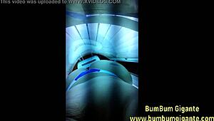 Old Brazilian Slut Prepares Her Big Ass for Lover in Tanning Booth - Access WhatsApp and Contents at Www.Bumbumgigante.Com - Join My Videos