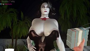 Wow, check out Almighty Patty Lady Dimitrescu in this hot animation compilation!