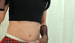 check out this gay teen's pussy solo action