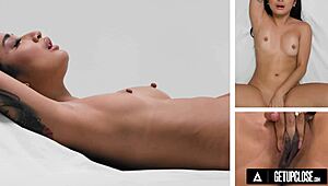 Up close - how does avery black orgasm solo?