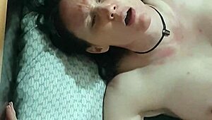 Beautiful MILF’s intense edging and strong orgasm on my big cock