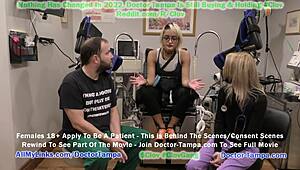 Become doctor Tampa as Channy Crossfire faces humiliating gyno exam at Tampa University