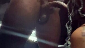 Road Trip Cock Worship with Monster Black Cock and Sloppy Face Fucking