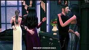 Masquerade Night in 3D Hentai Preview Shows Wild Orgy and Muff Diving.