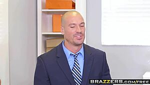 brazzers scene with brittney white as naked boss at work with sean lawless