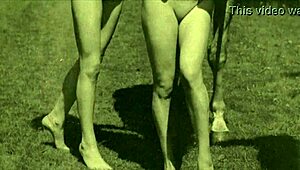 Man, this vintage taboo pussy scene is wild! Old-school doggystyle outdoors... 🔥