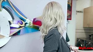 Caught My Step Mom Bating on the Washer - Madelyn Monroe