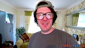 Leeds Geek Sprays Cum!