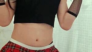 check out this gay teen's pussy solo action