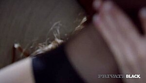 Private Black - Clea Gaultier Takes BBC Deep in Anal Fuck