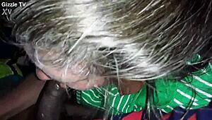 new milf teaches teasing blowjob on big black cock