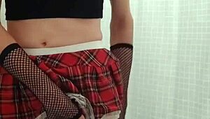 check out this gay teen's pussy solo action