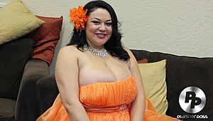 Busty Latina BBW Julia Juggs Plumper Interview