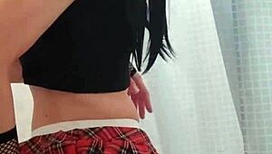 check out this gay teen's pussy solo action