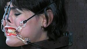 Busty sub whipped hard and anally fingered by strict dom