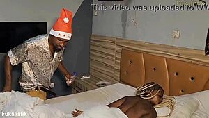 horny benin mistress fucks houseboy doggystyle 😈