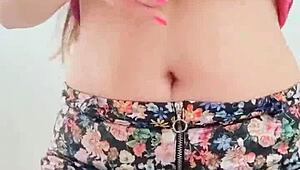 Model Poses Big Natural Boobs With Horny Moans! Depravedminx!