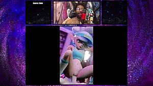 marie and callie take turns riding that creamy cock