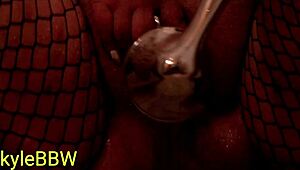 itskyliebbw bbw shower play in fishnets