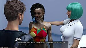 hot black women fuck in 3d space game outfit!