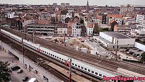 hey, check these glamour lesbians toy a tight ass with cucumber!