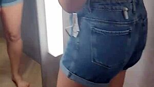 In the Dressing Room Hiding a Naughty Jewelry Plug