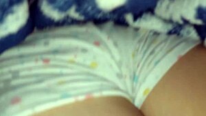 Hey, playing with my latina stepsister under the sheets, her shaved big pussy and ass trimmed