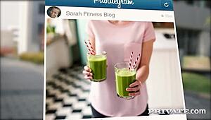 Blonde Sarah Kay gets assfucked in the gym?