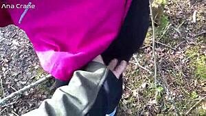 WOW! Forest Blowjob With Cum Swallow