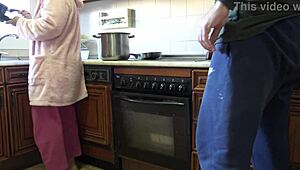 risky homemade sex with my horny stepsister could get us caught any second