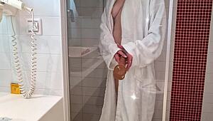 Horny Milf Craves Deep Dildo Penetration After Shower, Feeling Intense Pleasure With Realistic Toy