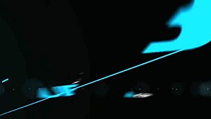 Inked milf babe teases her huge tits and pussy in bed.