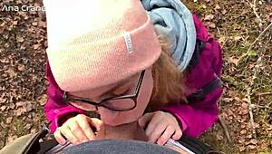 WOW! Forest Blowjob With Cum Swallow