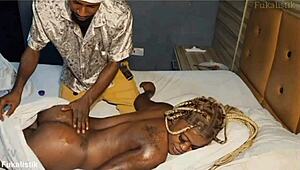 horny benin mistress fucks houseboy doggystyle 😈