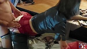 french amateur slut in leather pants rocks