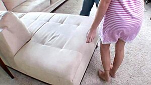 This eighteen year old sucks two cocks during a sexy casting interview 😍